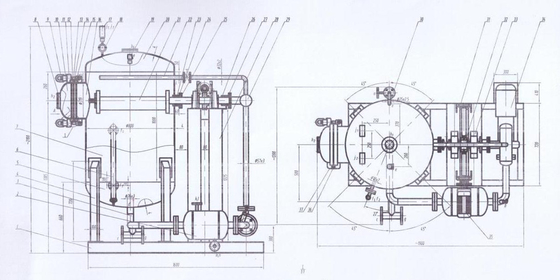 High-temp High-press Vertical Spray Hank Yarn Dyeing Machine